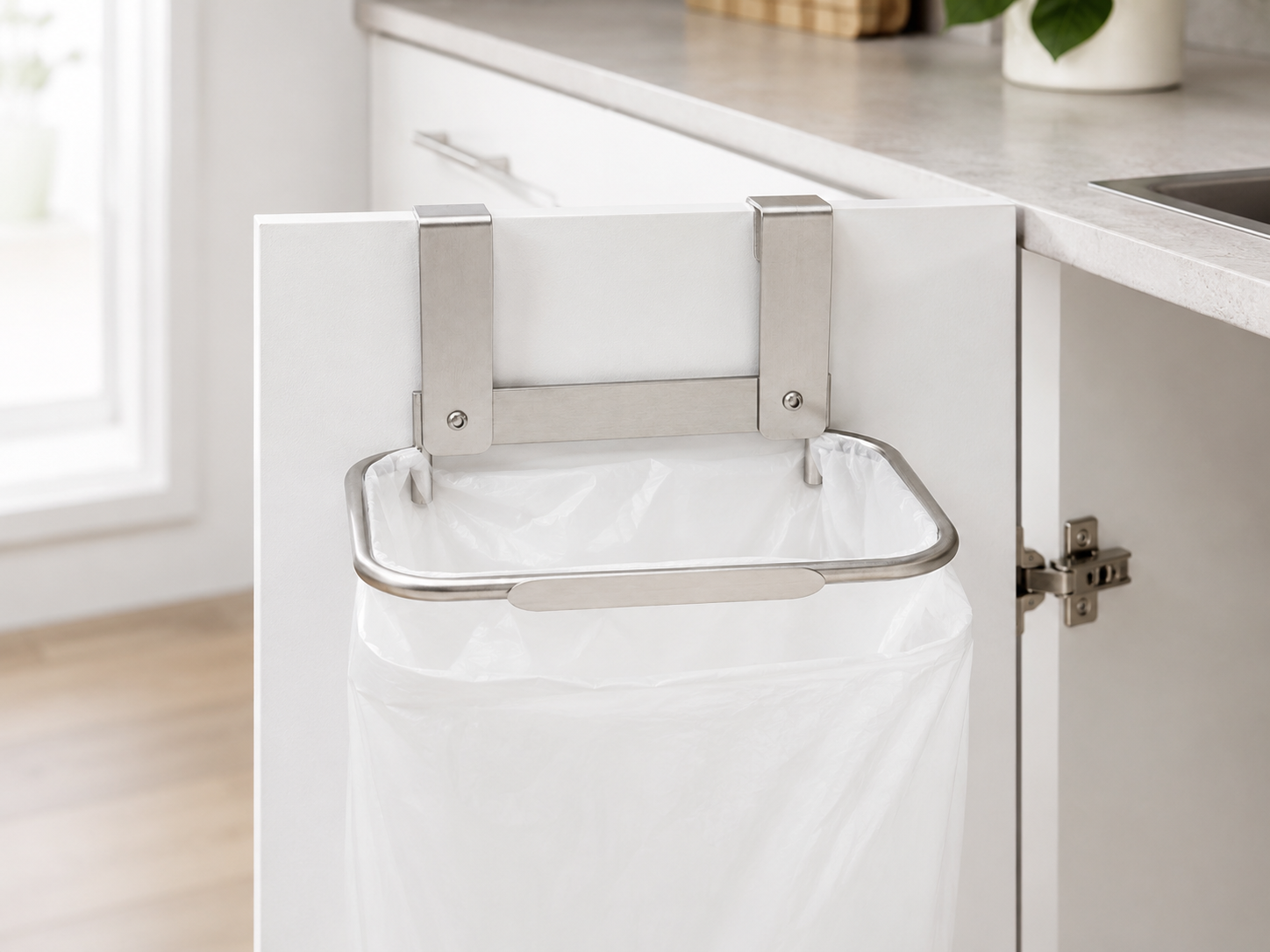 KitchenHaul Cabinet Door Trash Bag Holder for Everyday Kitchen Use. - Image 4
