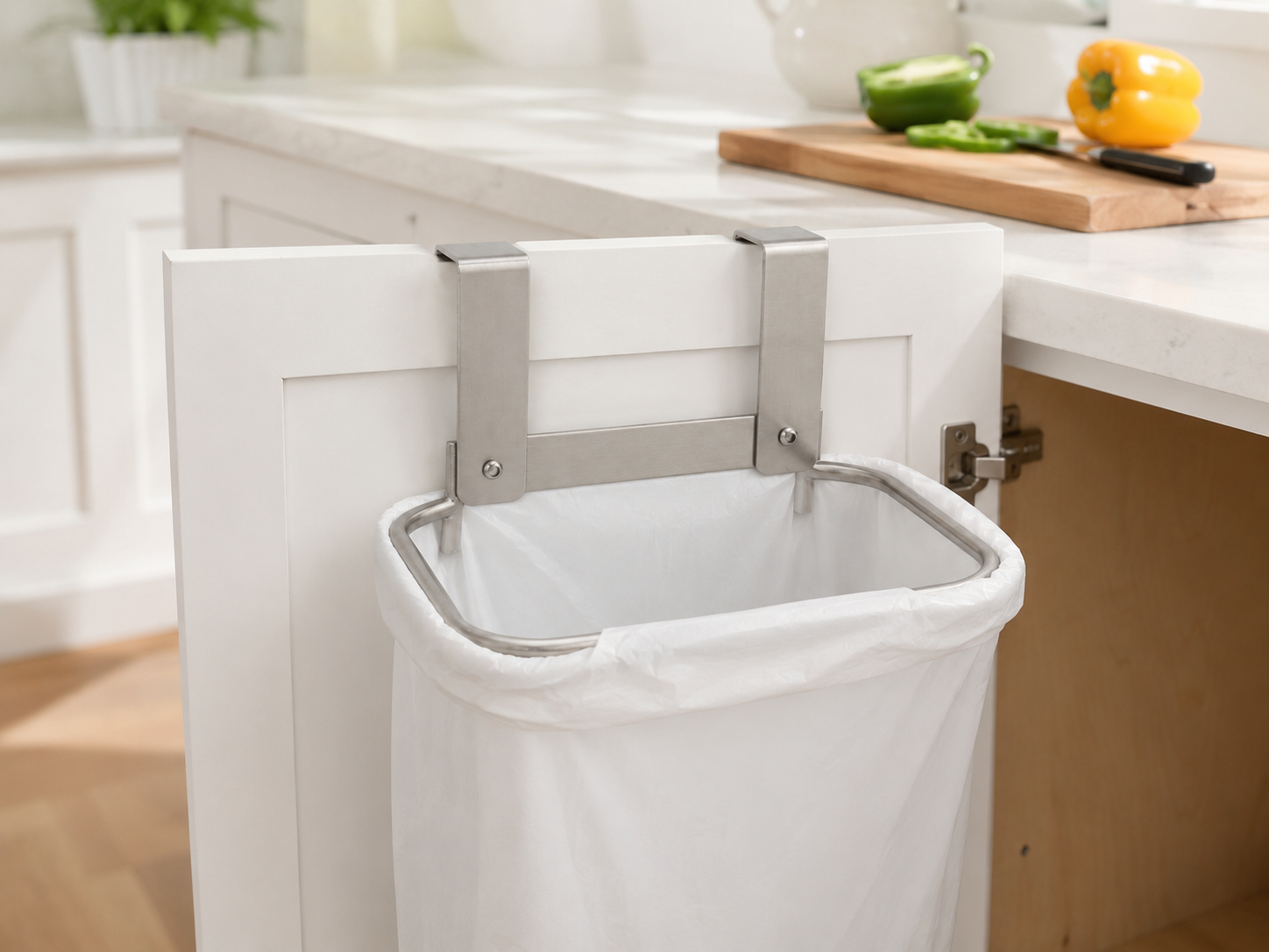 KitchenHaul Cabinet Door Trash Bag Holder for Everyday Kitchen Use. - Image 3
