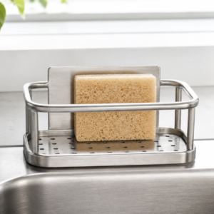 KitchenHaul Compact Kitchen Sink Sponge Holder for Sink Area