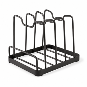 KitchenHaul Compact Pot Lid Holder Stand for Cabinet Organization