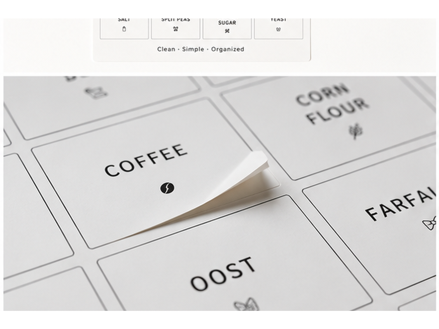 KitchenHaul Pantry Label Sticker Set for Kitchen Storage Containers - Image 3