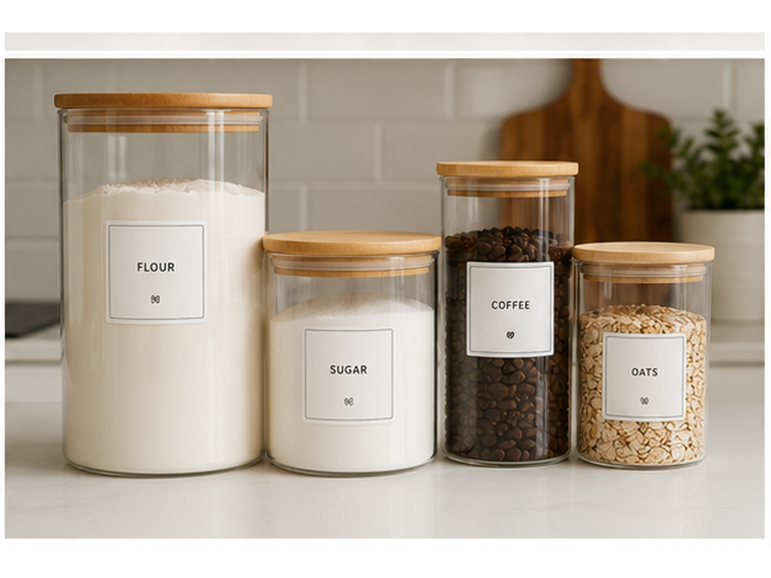 KitchenHaul Pantry Label Sticker Set for Kitchen Storage Containers - Image 2